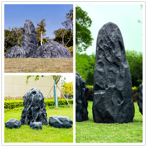 奇異景觀石 玻璃鋼假石雕塑的室內藝術魅力